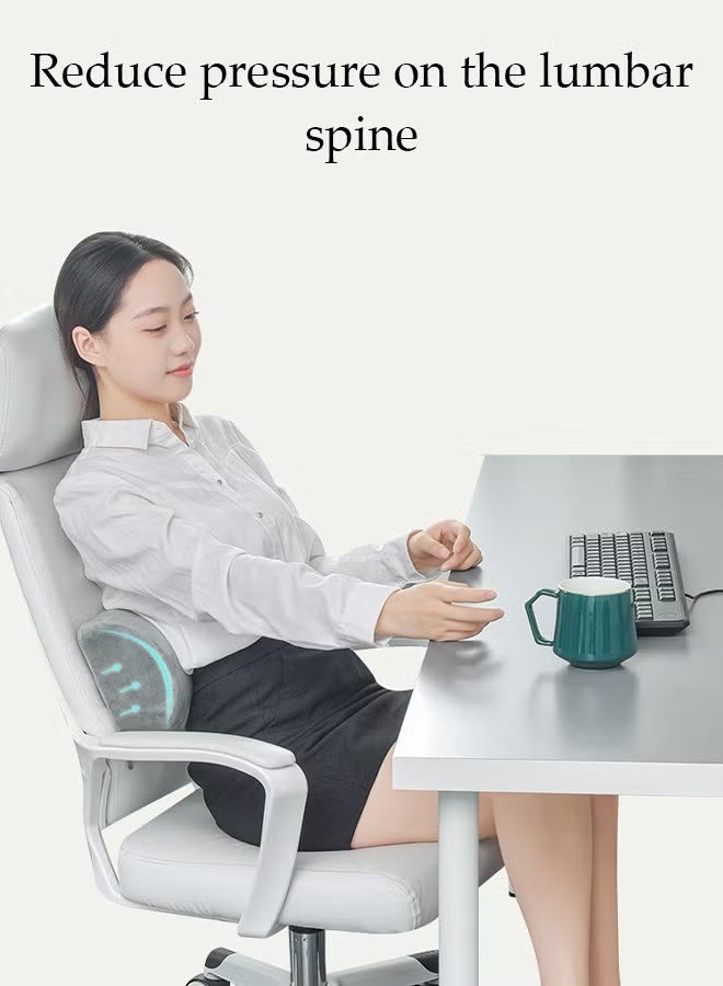 Half Moon Pillow,Multipurpose Pillow for Head, Neck, Knee, Leg, Back to Effectively Improve Body Posture,Premium Quality Memory Foam - Breathable Cover - Grey - Image 2